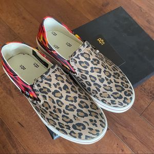 R13 Animal Print Flame Womens Shoes size 7